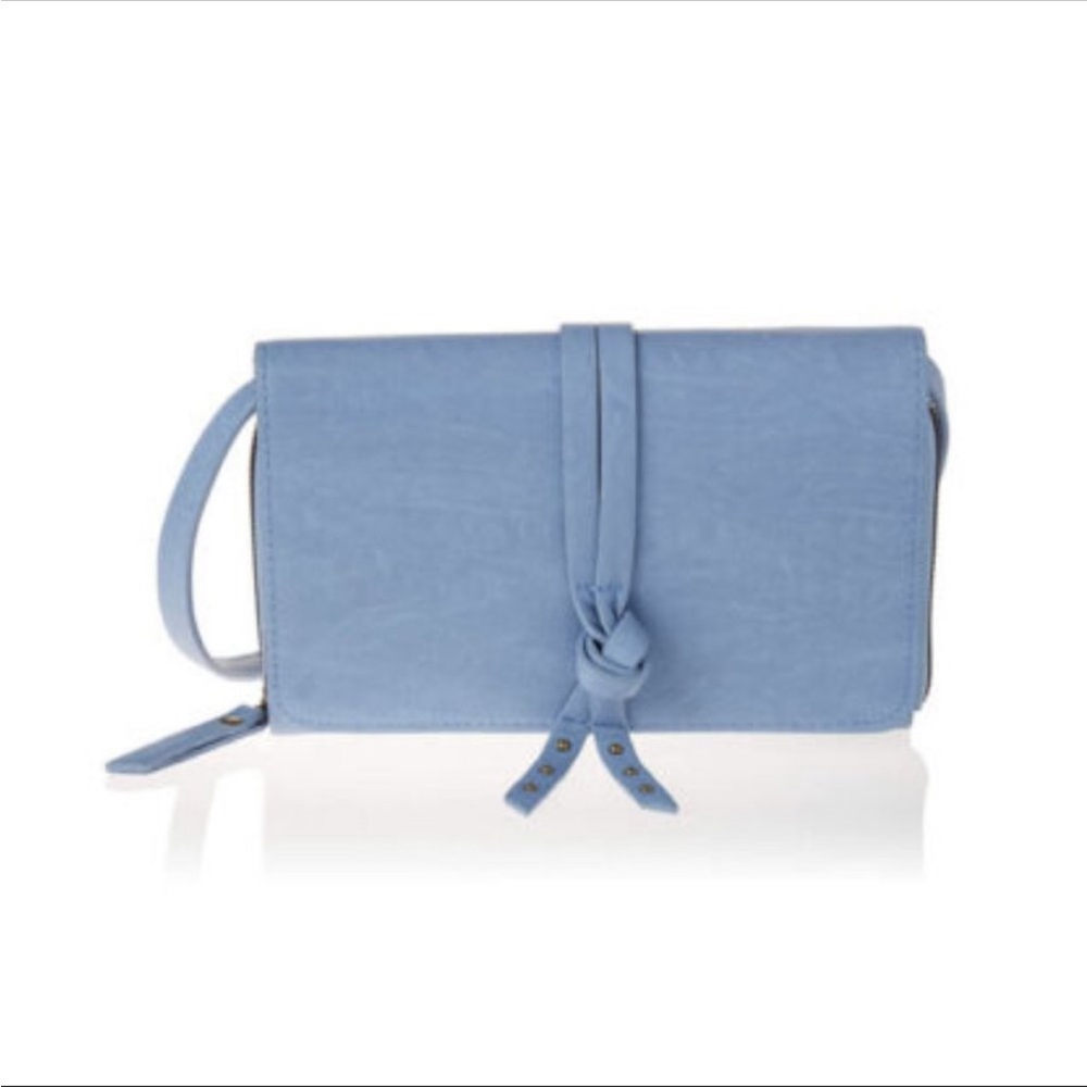 New Twig & Arrow Nubuck Wallet Knotted Strips / Chambray